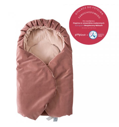 Piapimo - otulacz do fotelika samochodowego i gondoli | Różowy